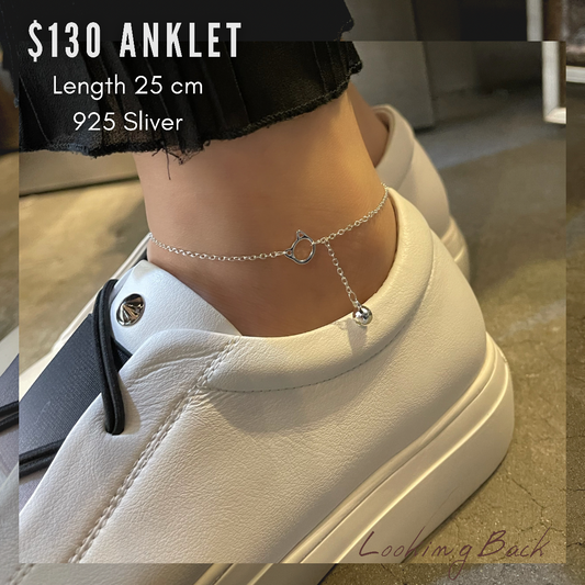 #AA0001 Anklet 貓貓925銀腳錬