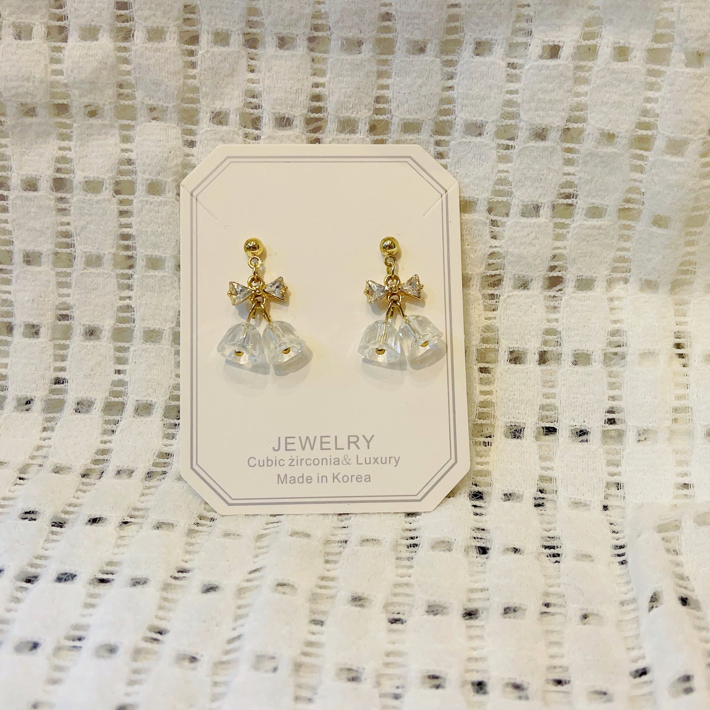 #EA0116 Earrings 聖誕鐘925銀針耳環