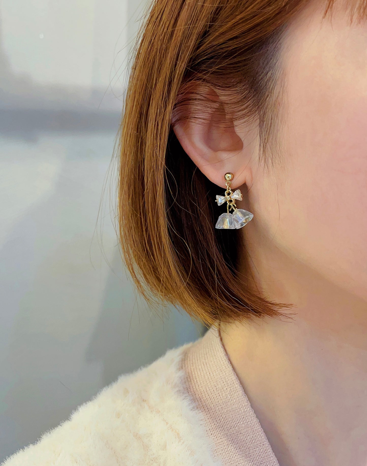 #EA0116 Earrings 聖誕鐘925銀針耳環