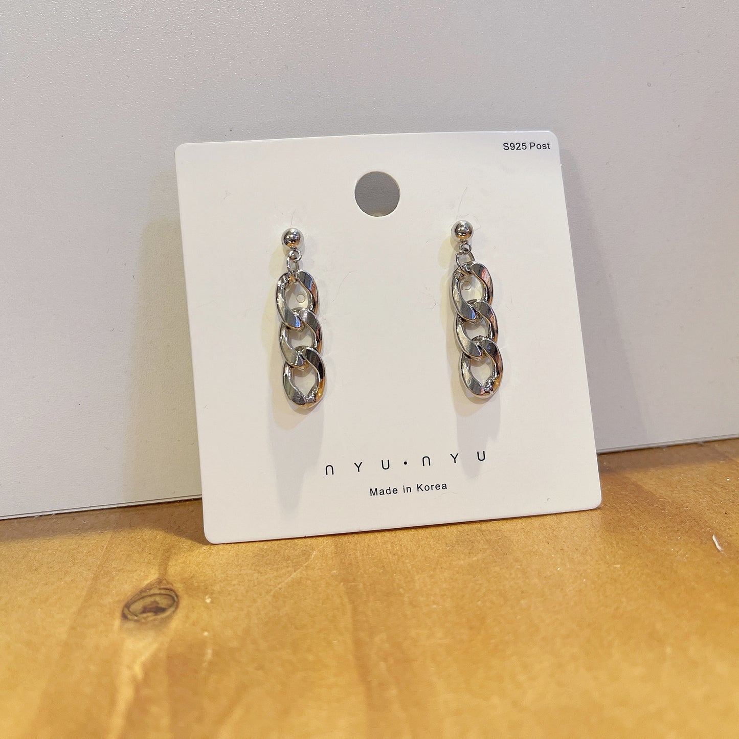 #EA0052 Earrings 鎖鍊款925銀針耳環