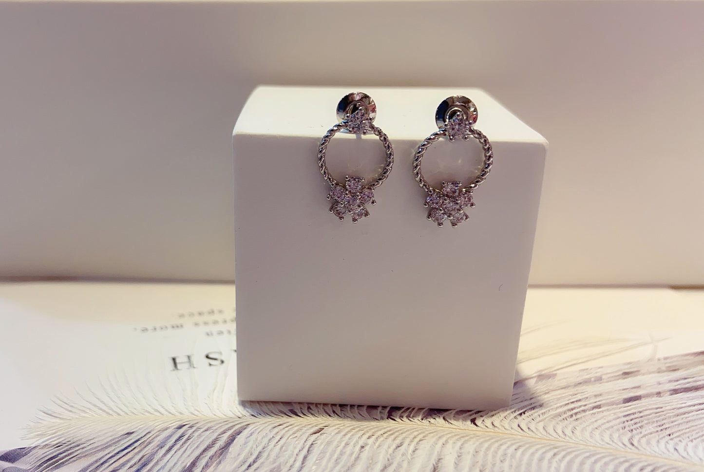 #EA0035 Earrings 925銀針耳環