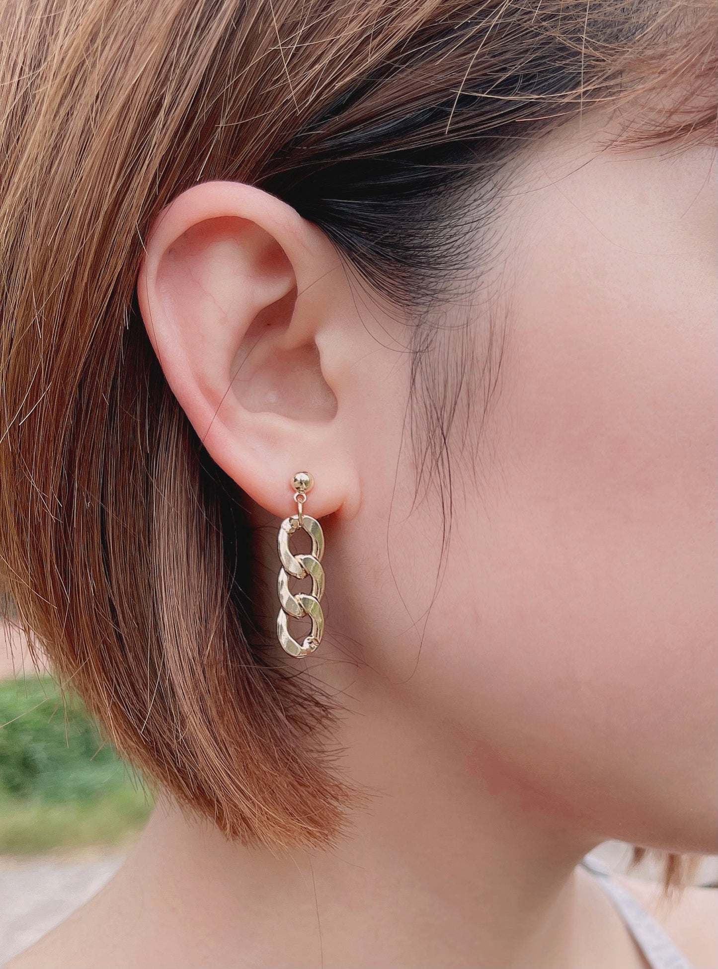 #EA0052 Earrings 鎖鍊款925銀針耳環