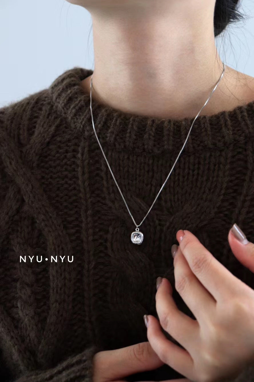 #NA0001 Necklace 簡約小方形頸錬 - KOREA 韓國飾品