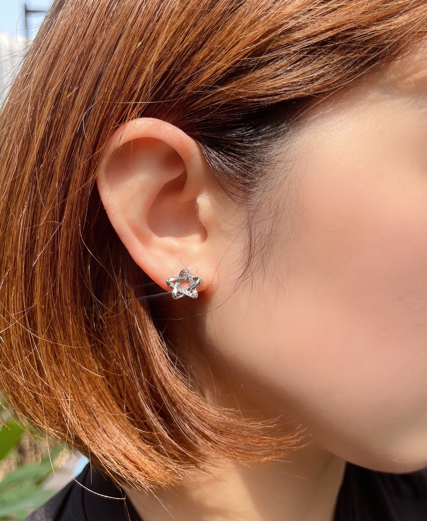 #EA0094 Earrings 五角星925銀針耳環