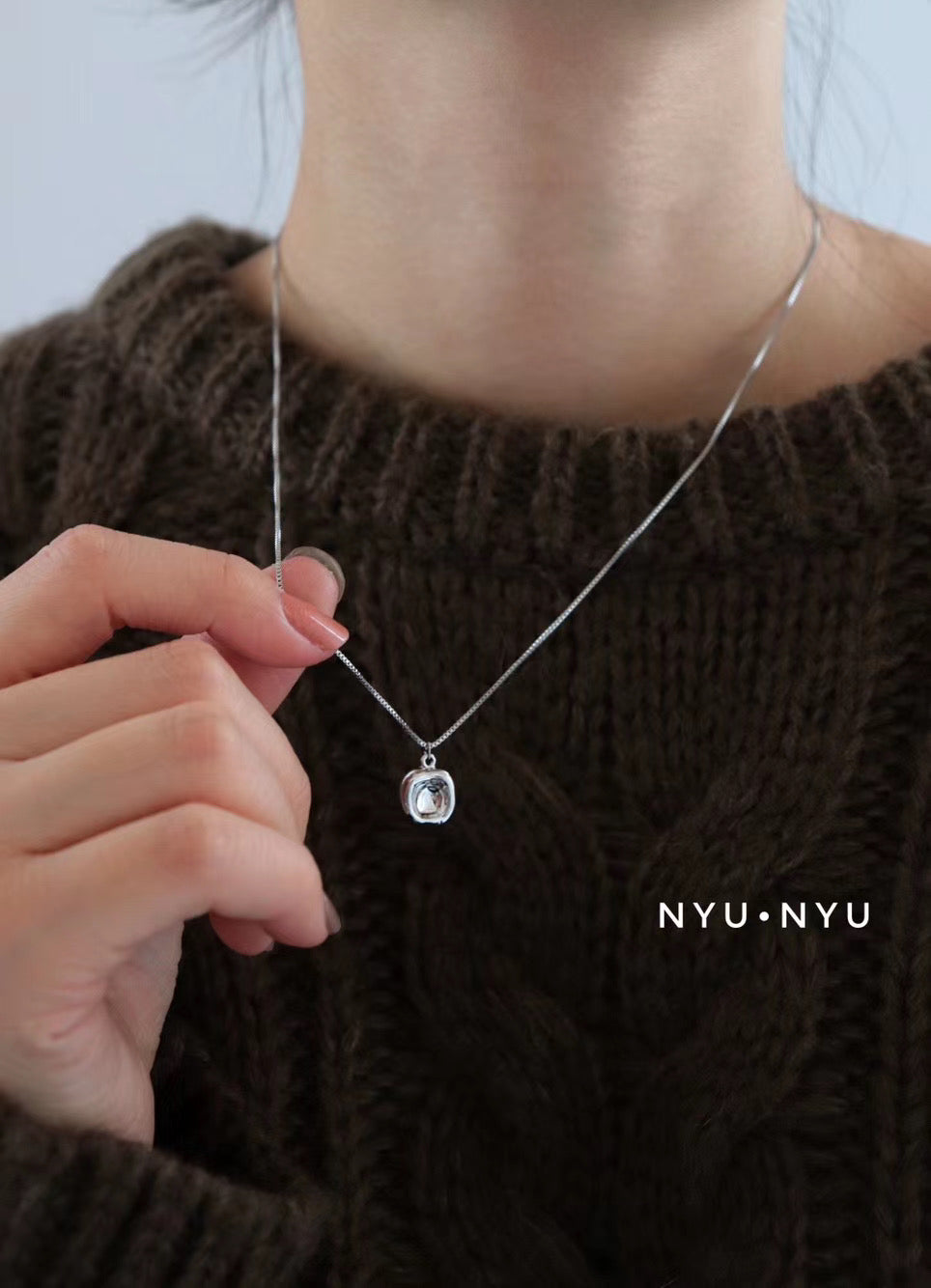 #NA0001 Necklace 簡約小方形頸錬 - KOREA 韓國飾品