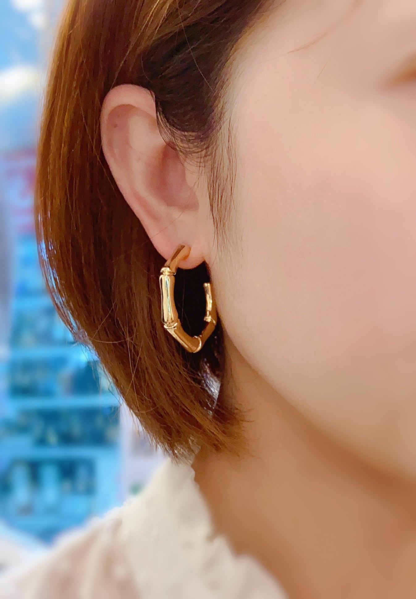 #EA0034 Earrings 耳圈耳環 - KOREA 韓國耳環