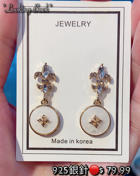 #EA0008 Earrings 水手撈 925銀針耳環