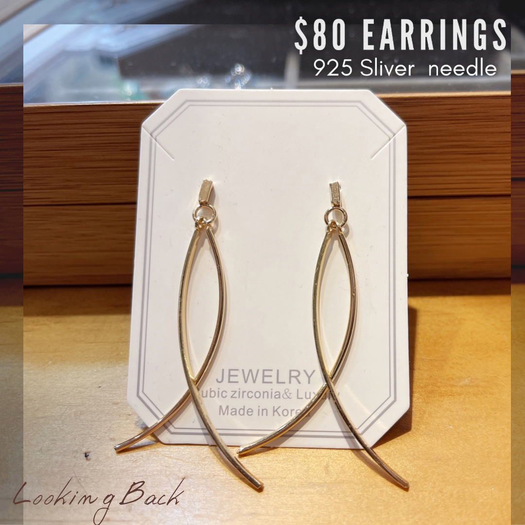 #EA0045 Earrings 簡約925銀針耳環