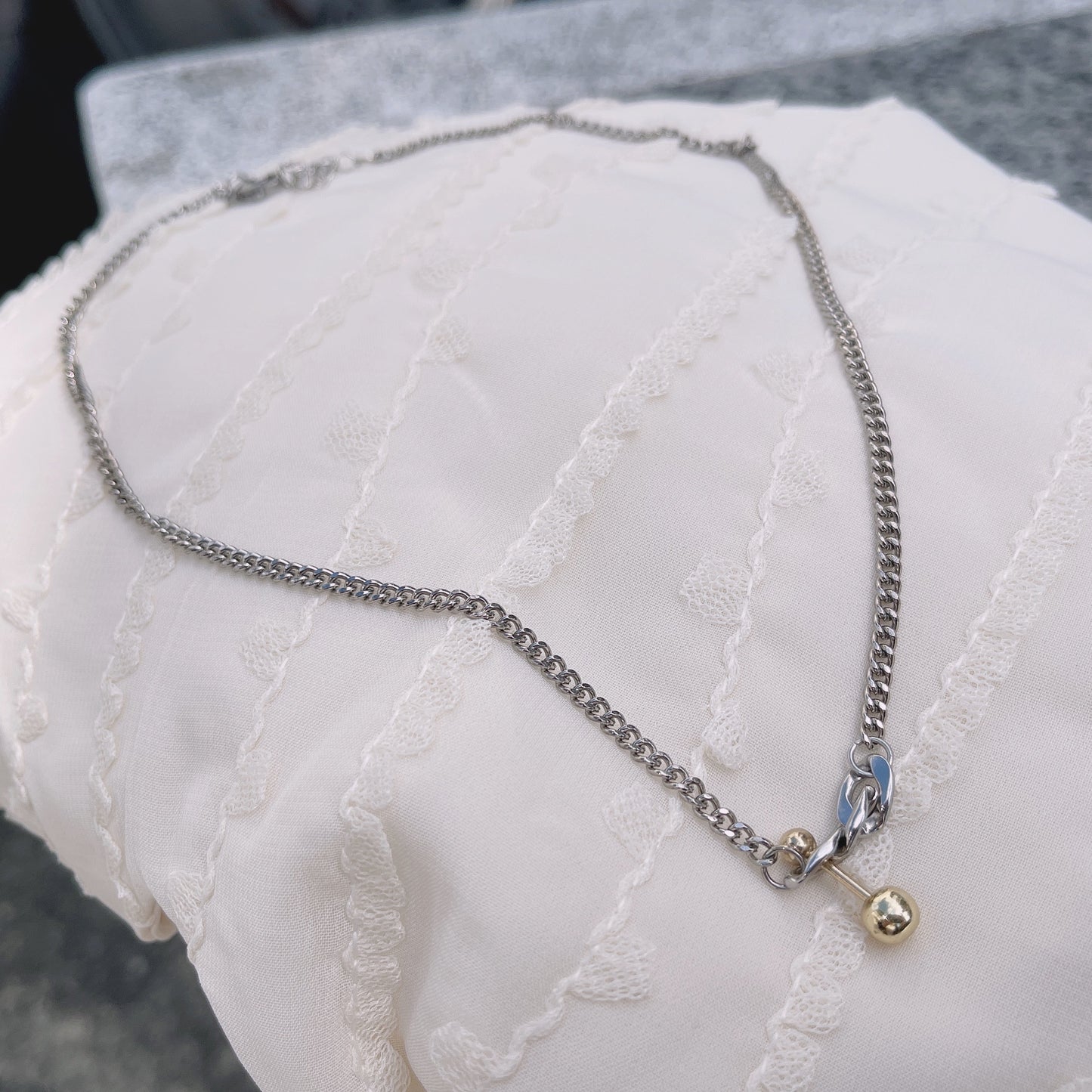 #NA0031 Necklace 穿扣款頸鍊