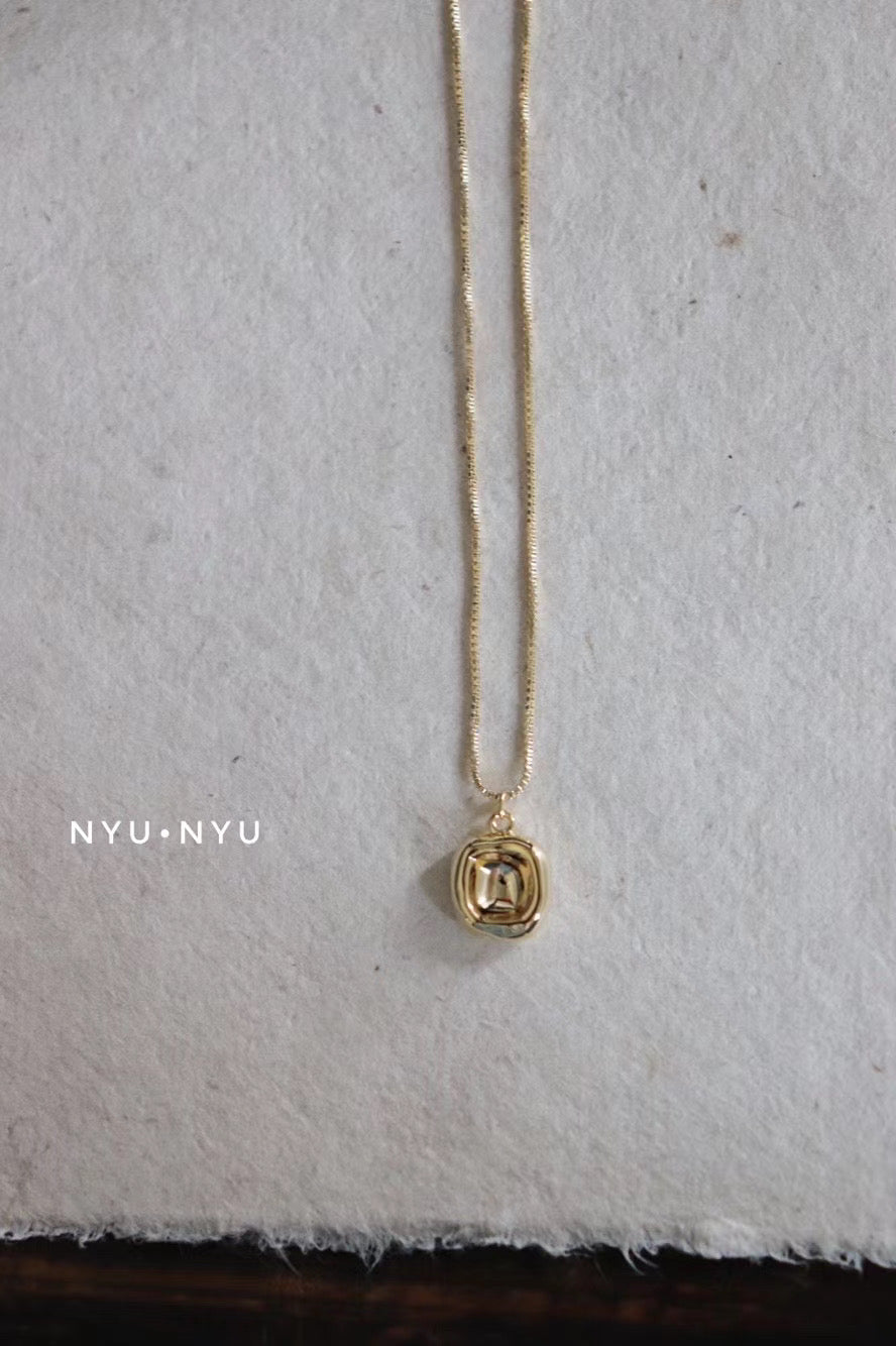 #NA0001 Necklace 簡約小方形頸錬 - KOREA 韓國飾品