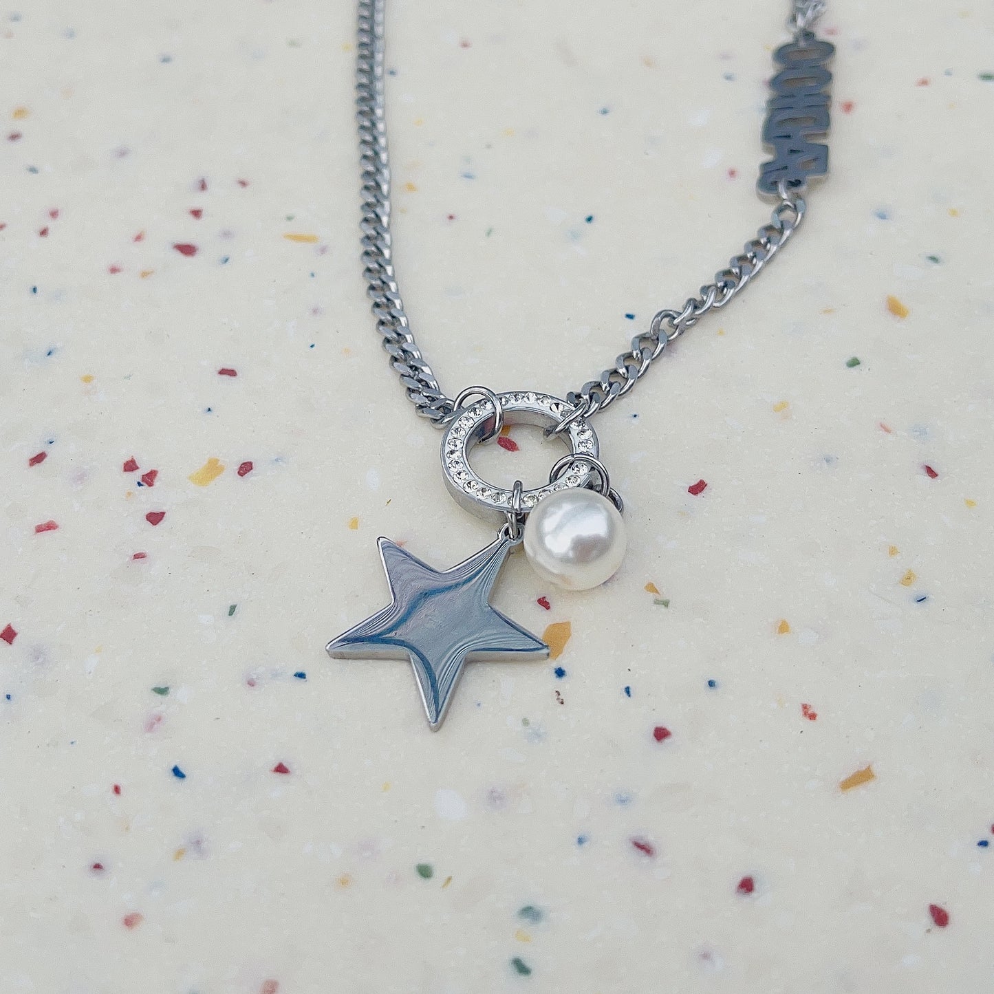 #NA0042 Necklace 星星珠珠頸鏈