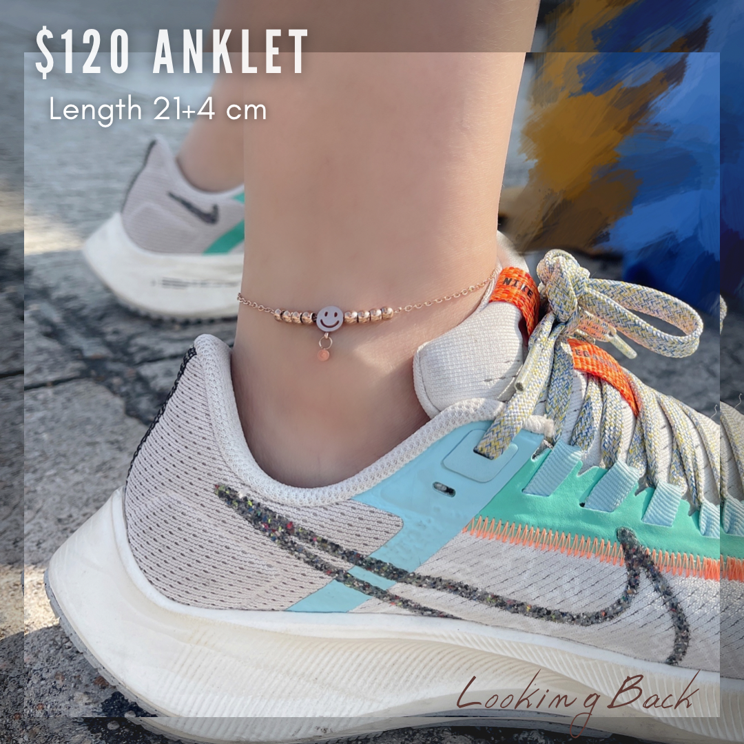 #AA0002 Anklet 笑臉腳錬